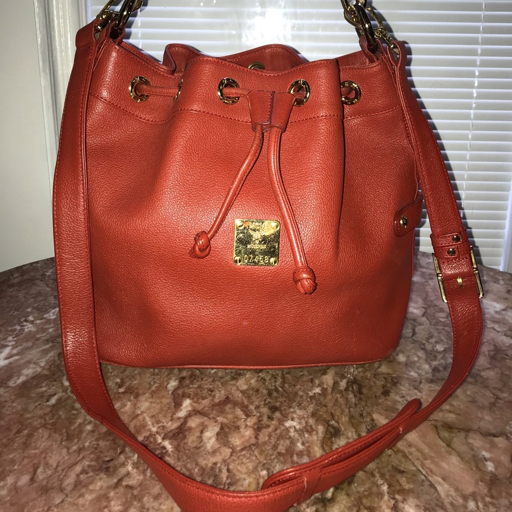 MCM Red Shoulder Bag